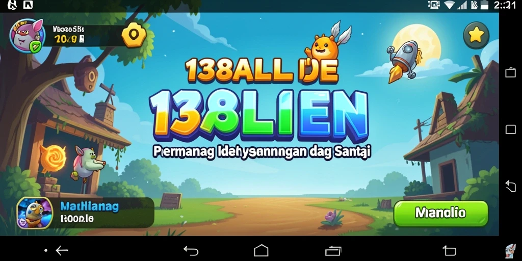 Tampilan gameplay menarik dari 138ALIEN di luar angkasa.