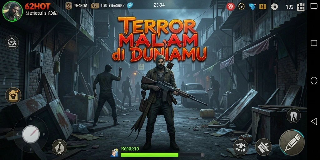 Gameplay menegangkan di 62HOT dengan suasana Horror yang mencekam.
