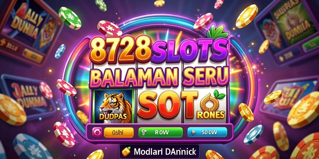 Screenshot gameplay 8728SLOTS menampilkan balapan mendebarkan dengan motor cepat.
