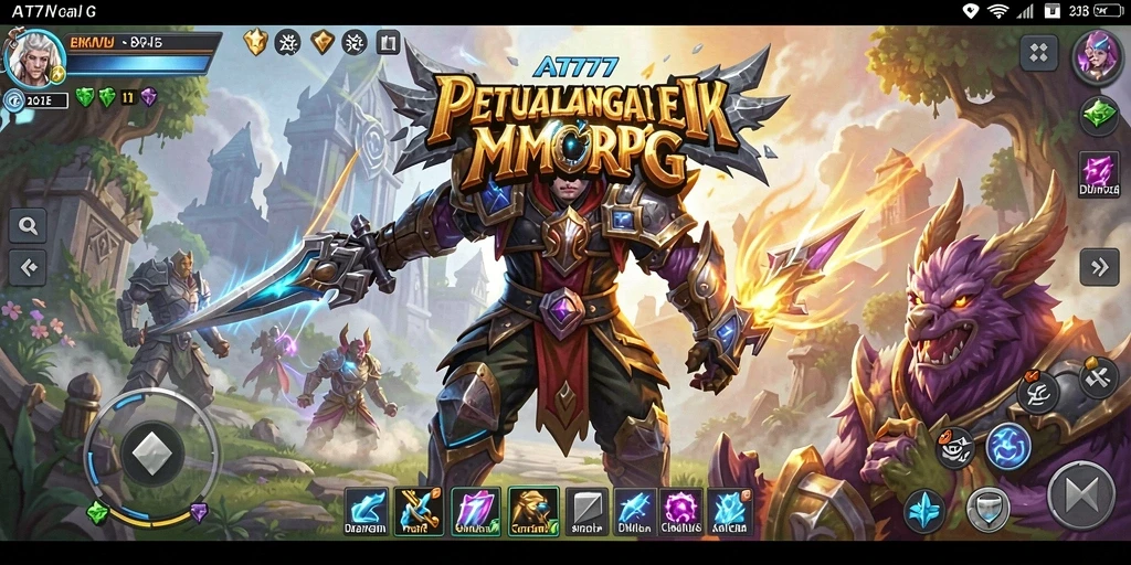 Tampilan gameplay AT777 yang memukau dalam dunia MMORPG.