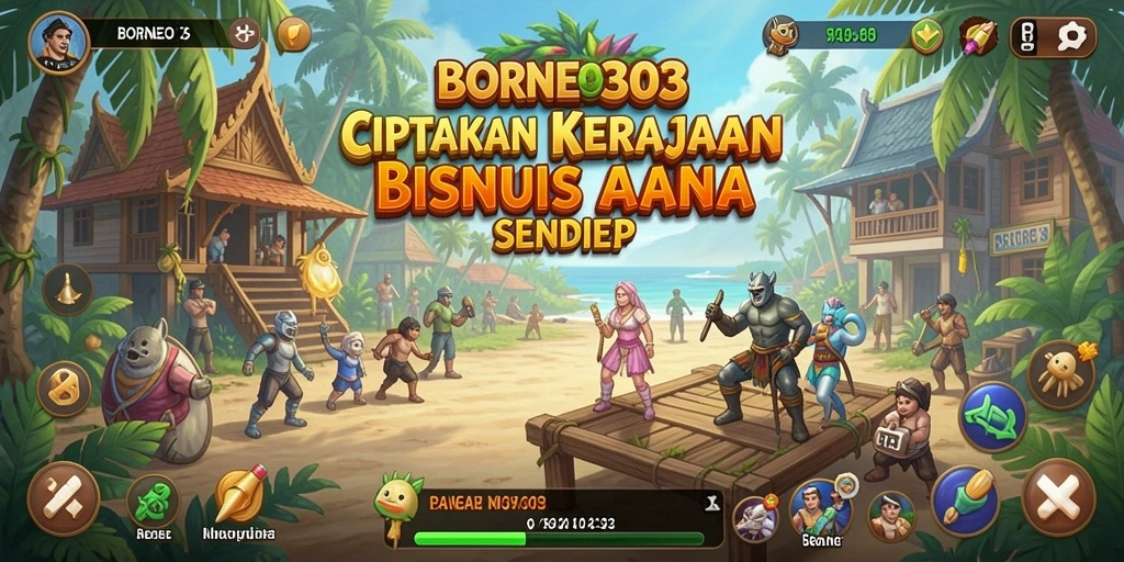 Tampilan menarik gameplay BORNEO303 dengan elemen Tycoon yang menantang.
