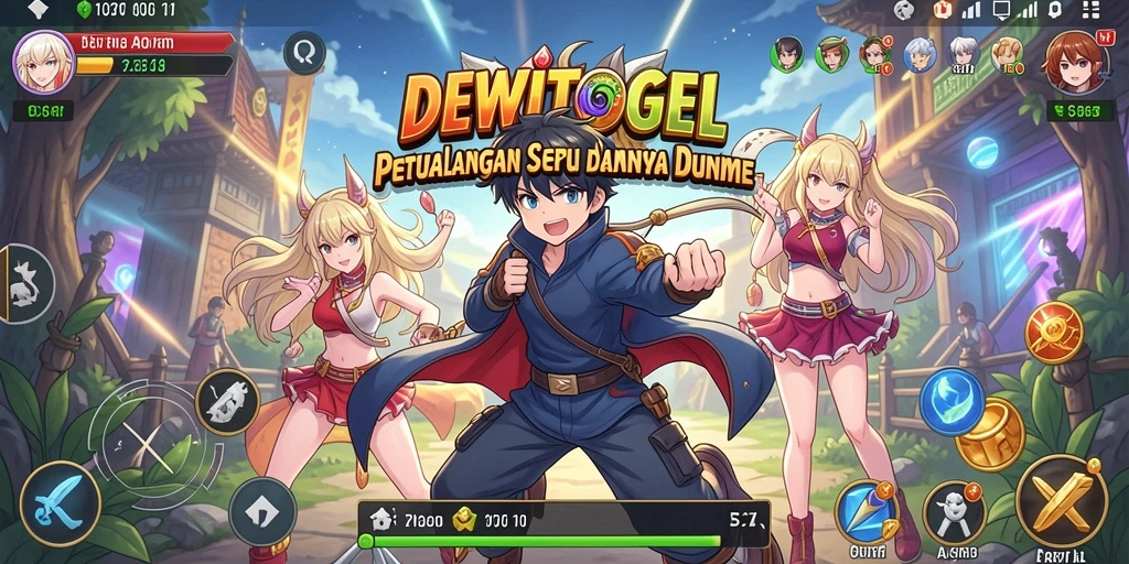 Tampilan gameplay seru dalam DEWITOGEL yang penuh warna.