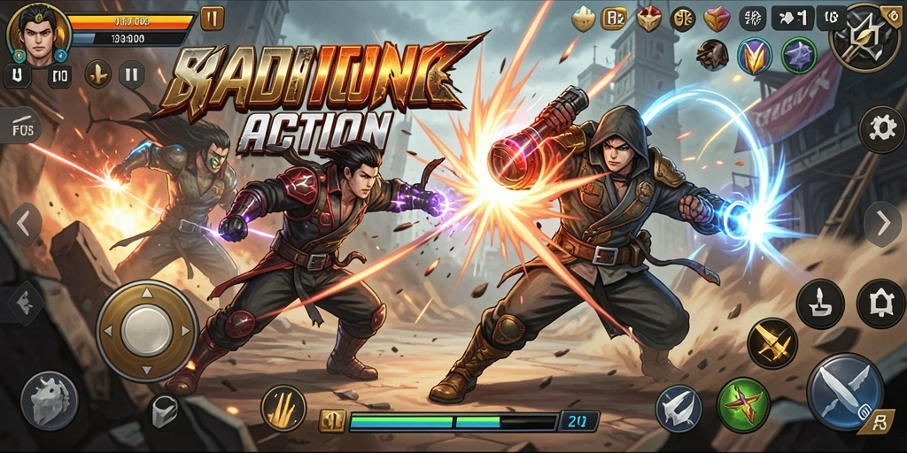 Gambaran gameplay F08 dengan aksi menegangkan dan karakter unik