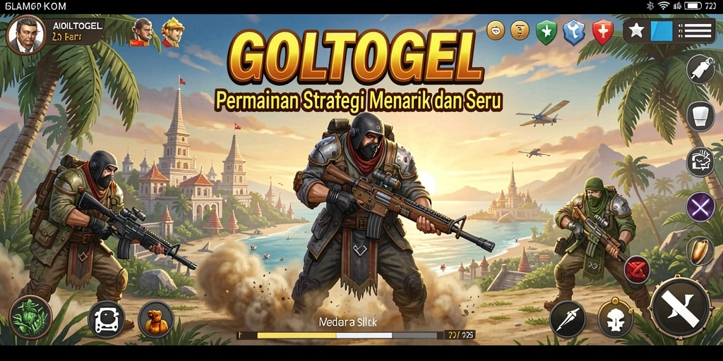 Tampilan gameplay menegangkan dan strategis di GOLTOGEL.
