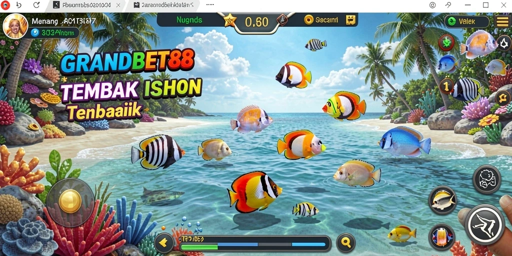 Gameplay seru dalam GRANDBET88 menembak ikan.