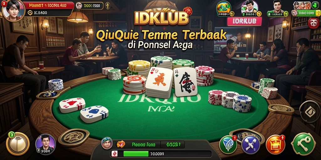 Screenshot gameplay QiuQiu IDKLUB yang menarik dan menegangkan.