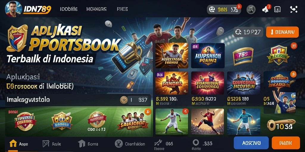 Tampilan gameplay menarik aplikasi Sportsbook IDN789.