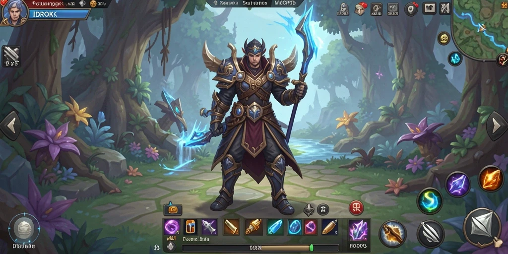 Tampilan gameplay seru saat menjelajahi dunia fantasi IDROK.