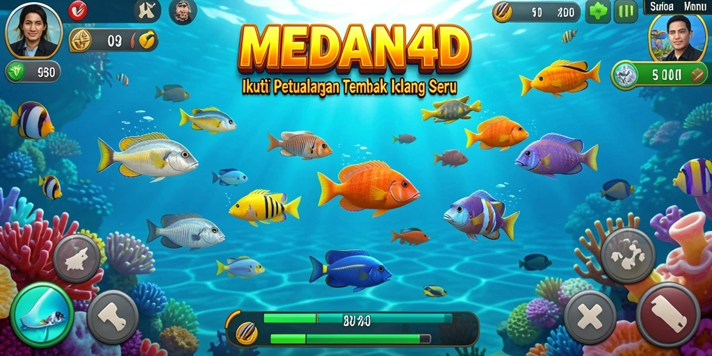 Screenshot gameplay MEDAN4D yang menampilkan aksi seru Tembak Ikan.