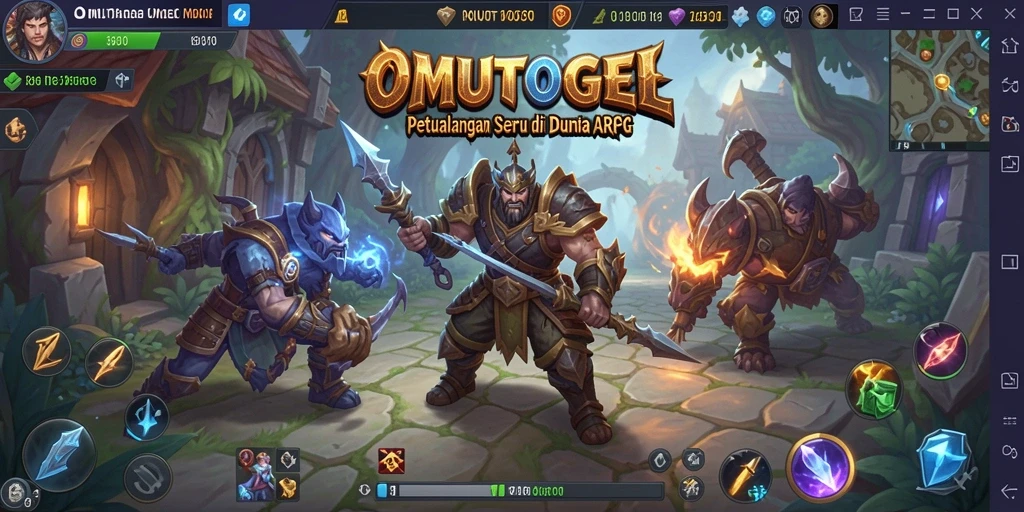 Tampilan gameplay mendebarkan dari OMUTOGEL dalam aksi ARPG.