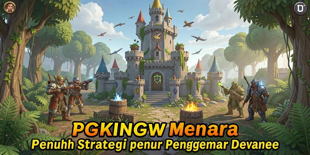 Tangkapan layar gameplay PGKING menampilkan aksi seru dalam strategi Tower Defense.