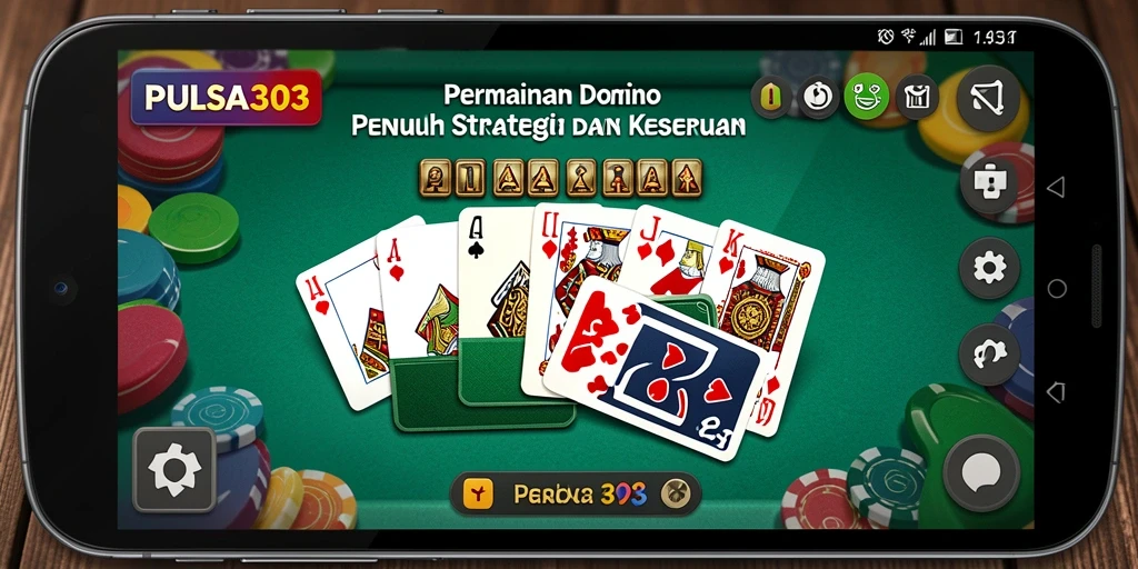 Tampilan menarik dari gameplay Domino pada PULSA303.