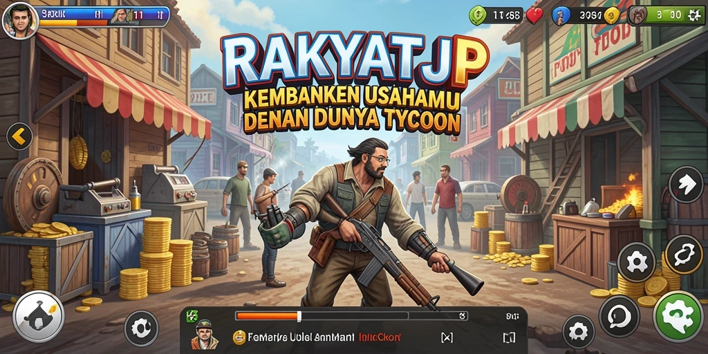 Tampilan gameplay RAKYATJP yang penuh warna dan menarik.