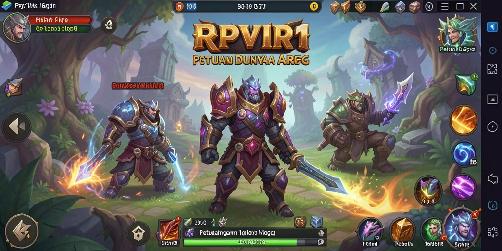 Gameplay intens RPVIP1 dengan pertarungan yang mendebarkan.