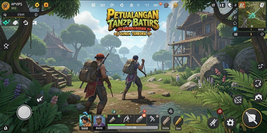 Tampilan gameplay RPVIP5 dalam dunia terbuka yang memukau.