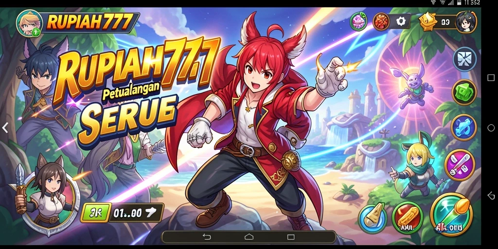Tampilan gameplay seru dalam dunia Anime RUPIAH777.