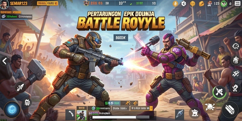 Tampilan pertarungan epik di SEMAR123 dengan gameplay yang menarik.