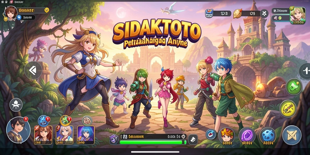 Tangkapan layar SIDAKTOTO menampilkan pertempuran karakter Anime yang dinamis.