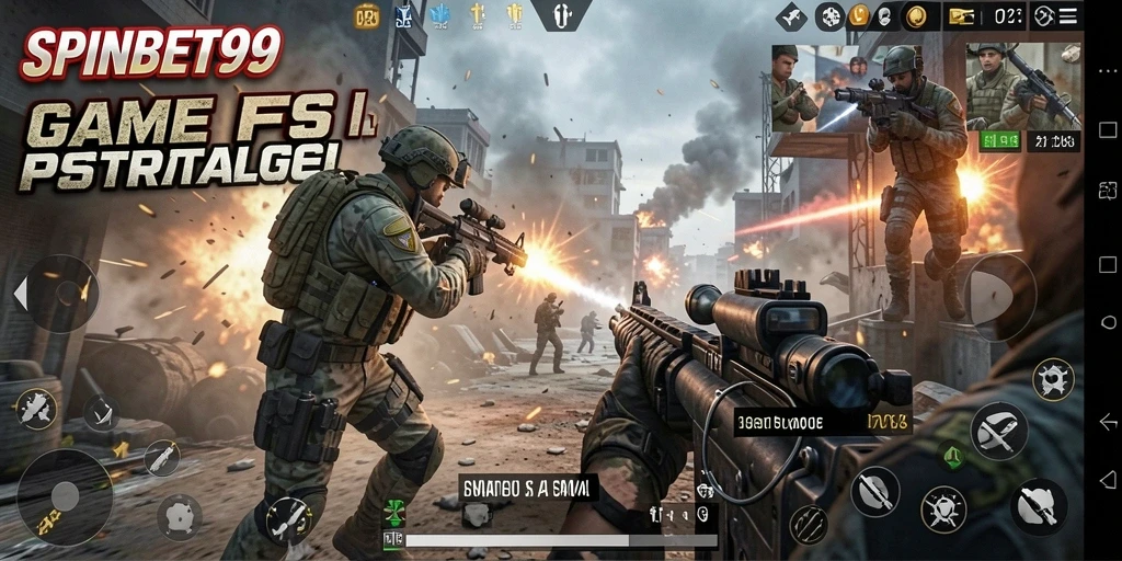 Tampilan aksi seru dalam gameplay SPINBET99 dengan pertempuran intens.