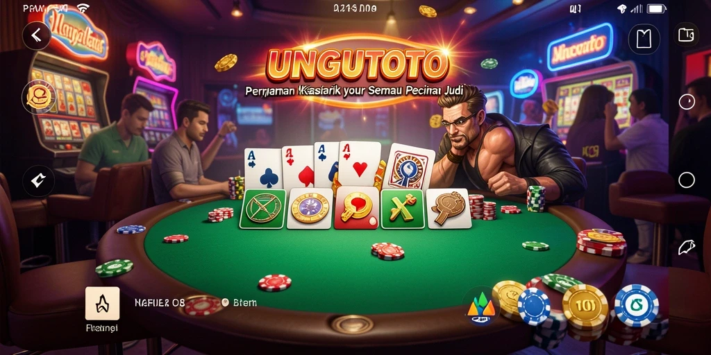 Screenshot gameplay UNGUTOTO yang menunjukkan keseruan permainan Kasino.