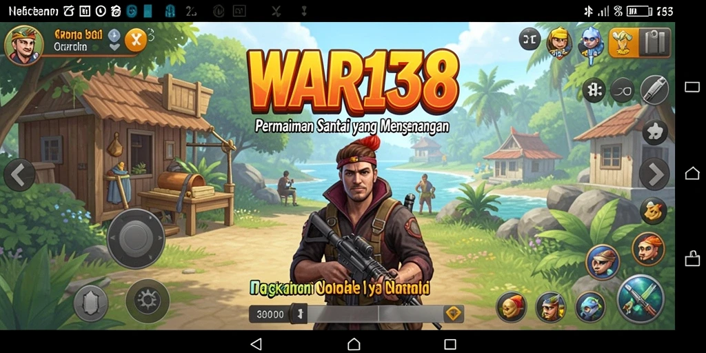 Tampilan gameplay yang menyenangkan dan penuh warna dari WAR138.